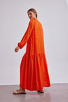 MOSS ELBİSE ORANJ