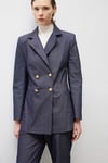 NANCY BLAZER KOT CEKET MAVİ