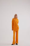 ORİEN MERSERİZE PANTOLON ORANJ