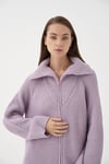 SHAULA FERMUARLI TRİKO HIRKA LİLA