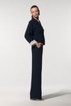 TESSA GARNİLİ BOL PANTOLON LACİVERT