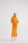 TRİKO ELBİSE ORANJ