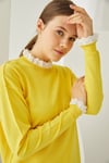WAVY TRİKO TUNİK SARI