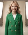 Anne Kız Gold Düğmeli Blazer CeketKız ÇocukHilal Akıncı Kids