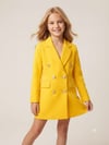 Anne Kız Gold Düğmeli Blazer CeketKız ÇocukHilal Akıncı Kids