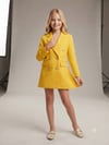 Anne Kız Gold Düğmeli Blazer CeketKız ÇocukHilal Akıncı Kids