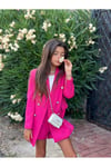 Anne Kız Gold Düğmeli Blazer CeketKız ÇocukHilal Akıncı Kids