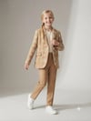 Anne Kız Kadın Kız Çocuk %100 Pamuk Çiçek Nakışlı Blazer CeketCeketHilal Akıncı Kids