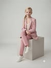 Anne Kız Kadın Kız Çocuk %100 Pamuk Çiçek Nakışlı Blazer CeketCeketHilal Akıncı Kids