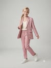 Anne Kız Kadın Kız Çocuk %100 Pamuk Çiçek Nakışlı Blazer CeketCeketHilal Akıncı Kids