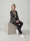 Anne Kız Kadın Kız Çocuk %100 Pamuk Çiçek Nakışlı Blazer CeketCeketHilal Akıncı Kids