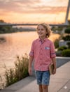 Erkek Çocuk Yakalı Gömlek ve Kot Şort 2`li TakımAlt-Üst TakımHilal Akıncı Kids