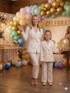 Gold Düğmeli Blazer CeketKız ÇocukHilal Akıncı Kids