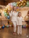 Gold Düğmeli Blazer CeketKız ÇocukHilal Akıncı Kids