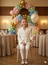 Gold Düğmeli Blazer CeketKız ÇocukHilal Akıncı Kids