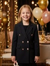 Gold Düğmeli Blazer CeketKız ÇocukHilal Akıncı Kids