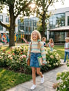Kız Çocuk %100 Pamuk Viskon Gömlek ve TokaGömlekHilal Akıncı Kids