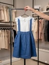 Kız Çocuk Dantel Yaka Detaylı Bluz Renkli Salopet TakımElbiseHilal Akıncı Kids