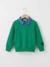 Kız Çocuk Denim Yaka Detaylı SweatshirtSweatshirtHilal Akıncı Kids