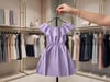 Kız Çocuk Düşük Omuz Çiçekli Büzgülü ElbiseElbiseHilal Akıncı Kids