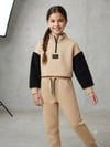 Kız Çocuk Fermuarlı Dik Yaka Sweatshirt Eşofman TakımıEşofman TakımıHilal Akıncı Kids