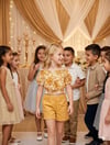 Kız Çocuk Hawai Desenli Bluz Renkli Şort Ikili TakımAlt-Üst TakımHilal Akıncı Kids