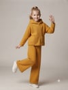 Kız Çocuk Kapüşonlu Cepli Sweatshirt Triko Pantolon 2'li TakımAlt-Üst TakımHilal Akıncı Kids