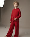 Kız Çocuk Kapüşonlu Cepli Sweatshirt Triko Pantolon 2'li TakımAlt-Üst TakımHilal Akıncı Kids