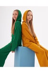 Kız Çocuk Kapüşonlu Cepli Sweatshirt Triko Pantolon 2'li TakımAlt - Üst TakımHilal Akıncı Kids