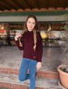 Kız Çocuk Kapüşonlu Triko Sweatshirt Kot Pantolon 2'li TakımAlt-Üst TakımHilal Akıncı Kids