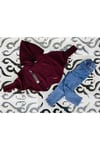Kız Çocuk Kapüşonlu Triko Sweatshirt Kot Pantolon 2'li TakımAlt - Üst TakımHilal Akıncı Kids