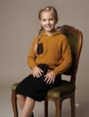 Kız Çocuk Kapüşonlu Triko Sweatshirt Renkli Cepli Etek 3'lü TakımAlt-Üst TakımHilal Akıncı Kids