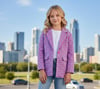 Kız Çocuk Kareli Blazer CeketCeketHilal Akıncı Kids