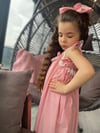 Kız Çocuk Mavi Çizgili ElbiseElbiseHilal Akıncı Kids