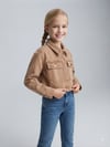 Kız Çocuk Organik Boyamalı Kot Crop CeketKız ÇocukHilal Akıncı Kids