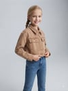 Kız Çocuk Organik Boyamalı Kot Crop CeketKız ÇocukHilal Akıncı Kids