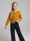 Kız Çocuk Papatya Nakışlı Hırka Triko Pantolon Ikili TakımAlt-Üst TakımHilal Akıncı Kids