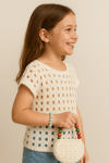 Kız Çocuk Triko Bluz ve Çanta Kız ÇocukHilal Akıncı Kids