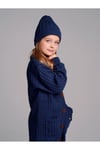 Unısex Düğmeli Oversize Uzun Triko Hırka Bere Ikili TakımHırkaHilal Akıncı Kids