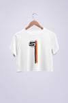-Sebastian Vettel 3 Çizgili Crop T-shirt