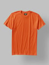 4'lü Siyah-Beyaz-Kırmızı-Turuncu Renk Basic T-Shirt