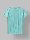 4'lü Siyah-Beyaz-Turuncu-Buz Mavisi Renk Basic T-Shirt