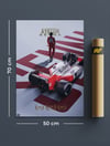 Ayrton Senna Flyer Poster