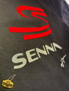 Ayrton Senna İmzalı Senna Logolu Kabartma Baskılı T-Shirt