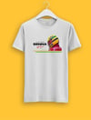 Ayrton Senna Parlayan Vizör Baskılı T-Shirt Beyaz