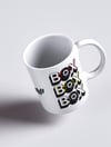 BOX BOX BOX Baskılı Beyaz Kahve Kupa Bardak