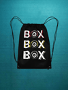 Box Box Box Büzgüllü Bez Siyah Sırt Çantası