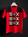 Box Box Box kırmızı siyah T-shirt