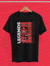 Car Series Legends Never Die Siyah T-Shirt