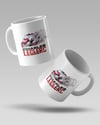 Charles Leclerc Kask RFL Baskılı Beyaz Kahve Kupa Bardak